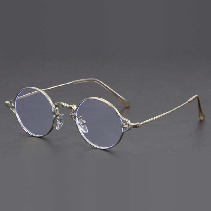 Vicky Unisex Full Rim Round Alloy Reading Glasses 10642 - 1064-silvery