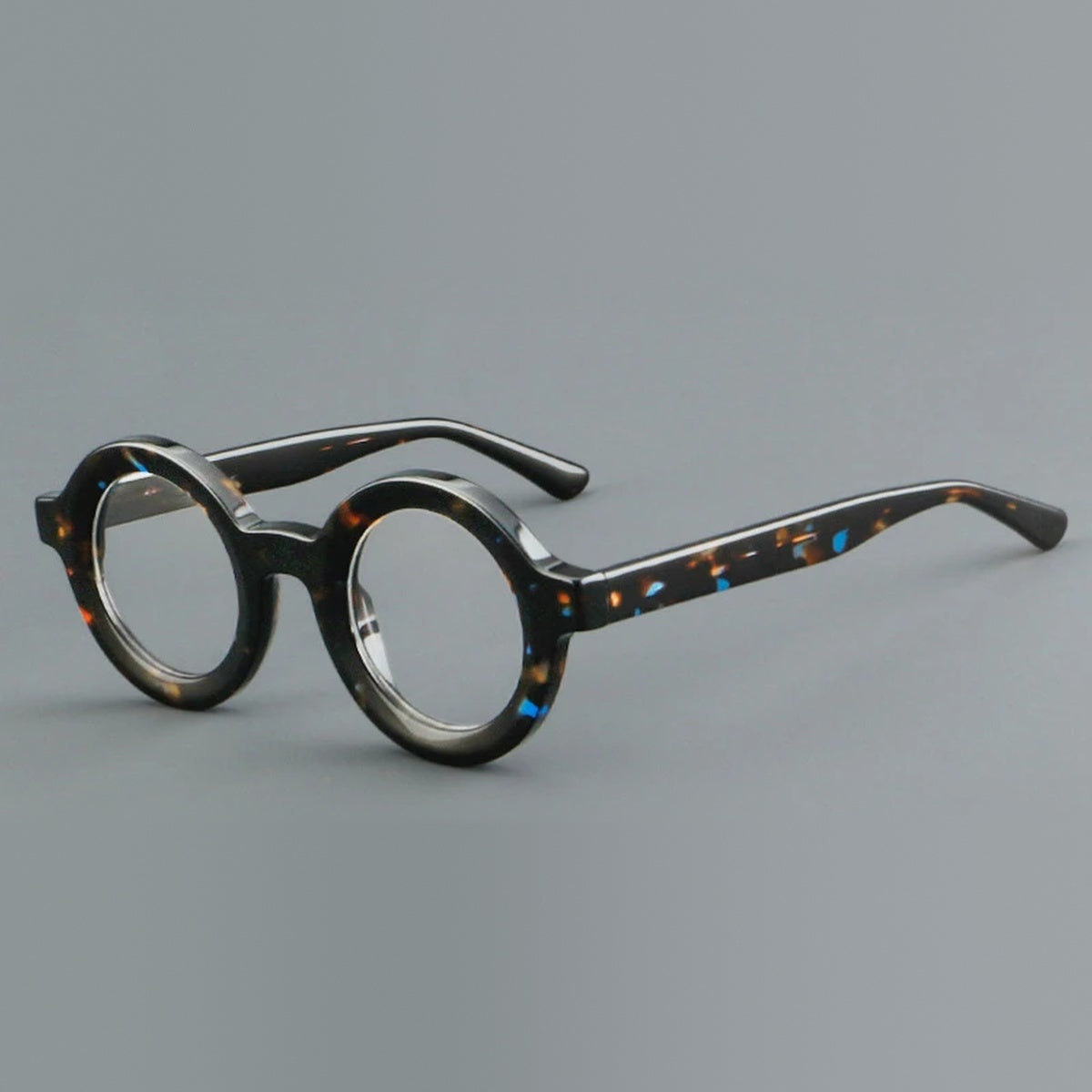 Vicky Unisex Full Rim Round Thick Acetate Reading Glasses 623103 - 23103-6