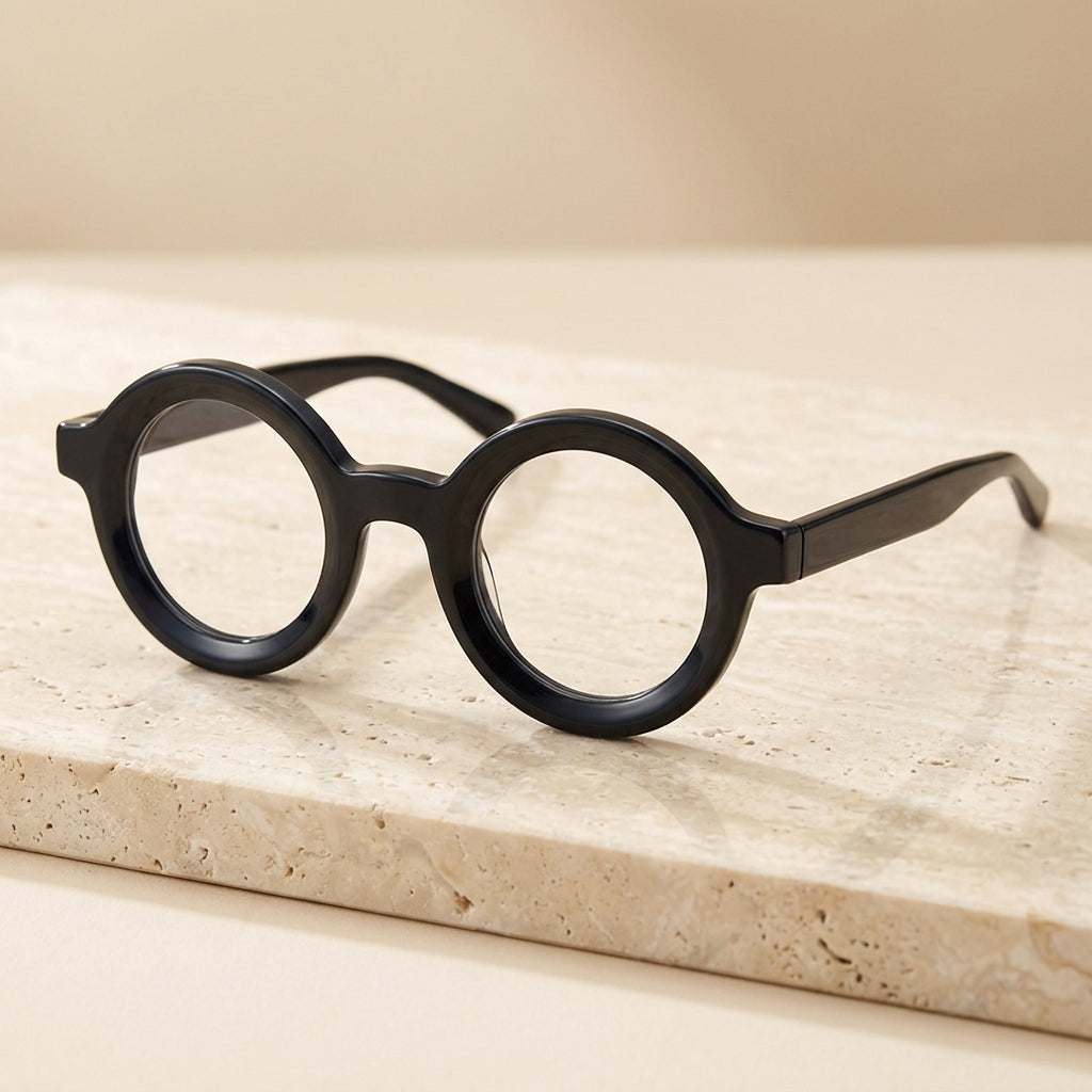 Vicky Unisex Full Rim Round Thick Acetate Reading Glasses 623103