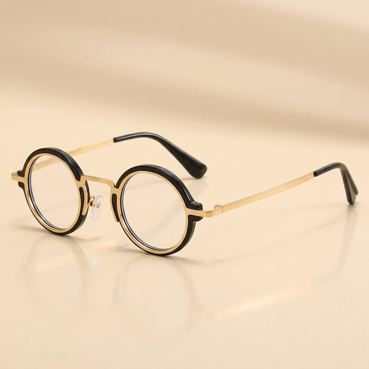 Vicky Unisex Full Rim Round Tr 90 Alloy Reading Glasses 10124