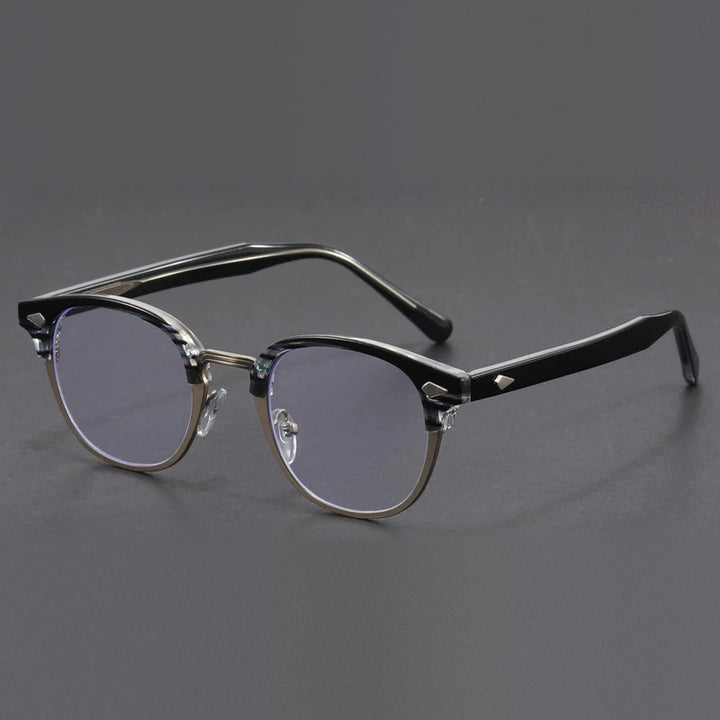 Vicky Unisex Full Rim Round Tr 90 Titanium Reading Glasses 10306 - 1030-dark gray