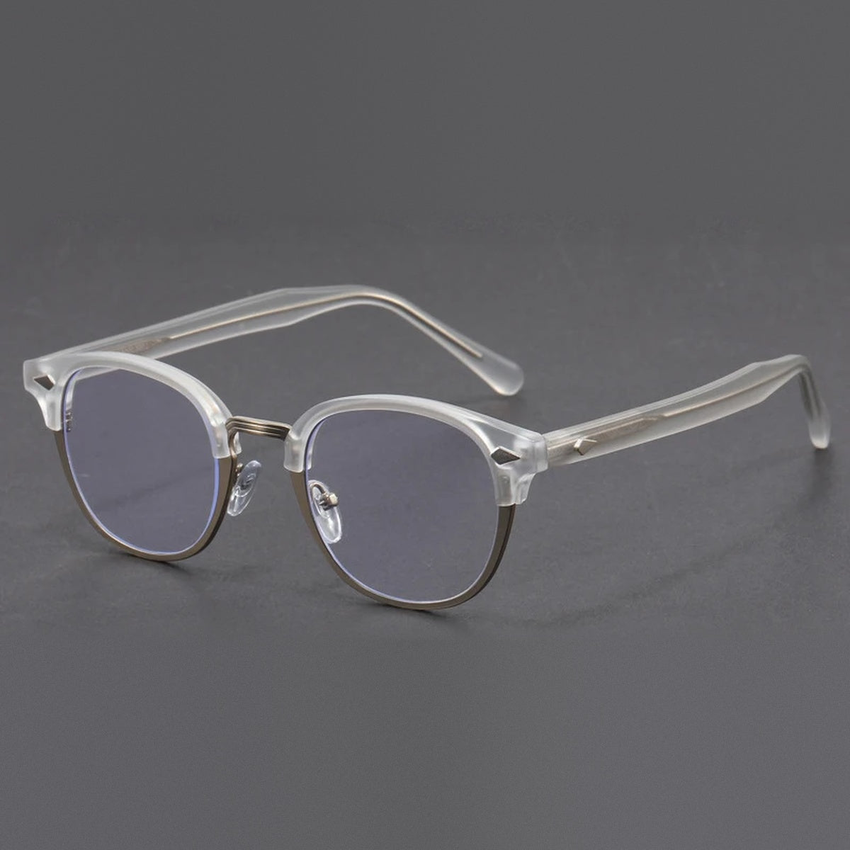 Vicky Unisex Full Rim Round Tr 90 Titanium Reading Glasses 10306 - 1030-transparent