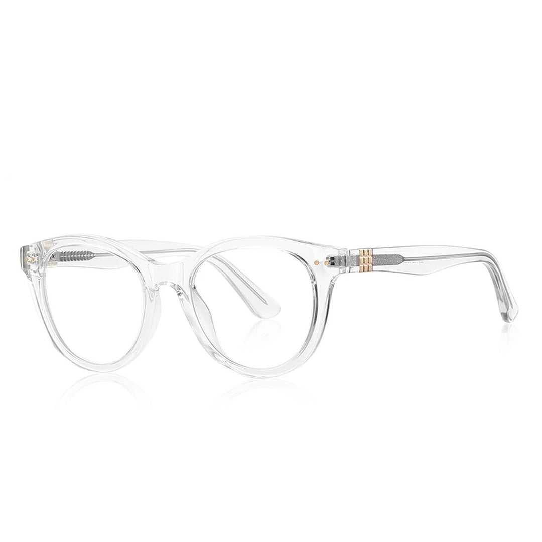 Vicky Unisex Full Rim Round Tr 90 Titanium Reading Glasses 622231 - PFD2231-C2