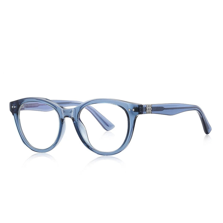 Vicky Unisex Full Rim Round Tr 90 Titanium Reading Glasses 622231 - PFD2231-C4