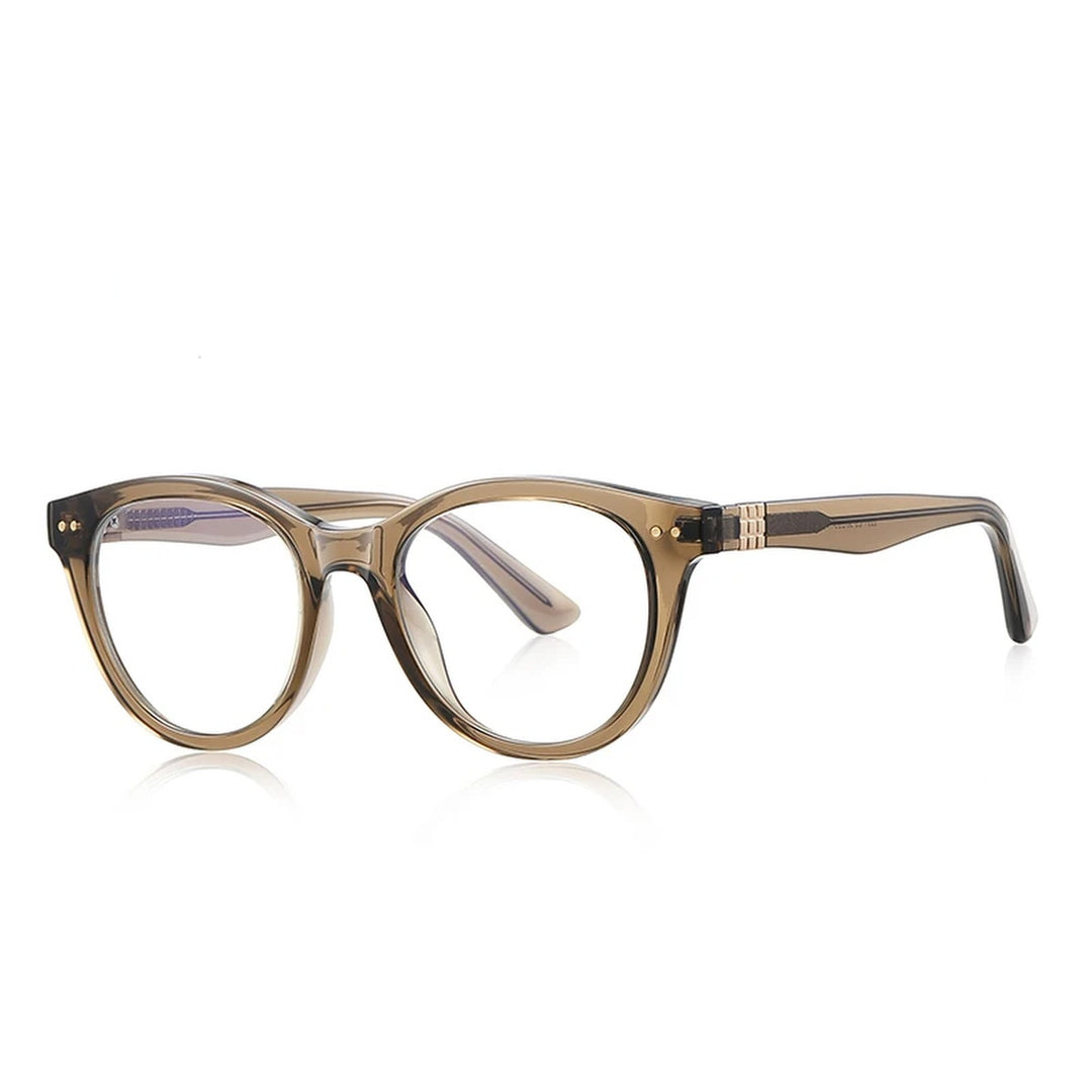 Vicky Unisex Full Rim Round Tr 90 Titanium Reading Glasses 622231 - PFD2231-C5