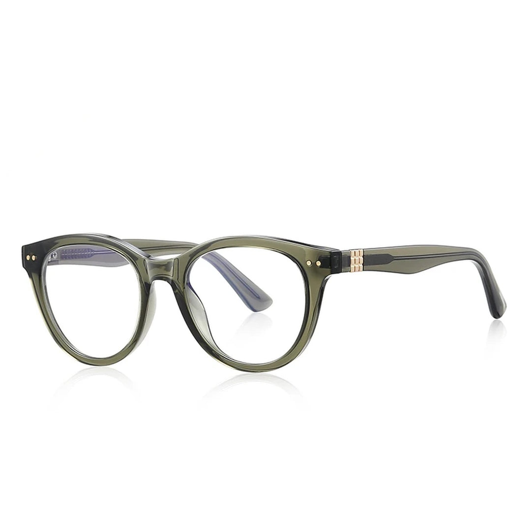 Vicky Unisex Full Rim Round Tr 90 Titanium Reading Glasses 622231 - PFD2231-C6