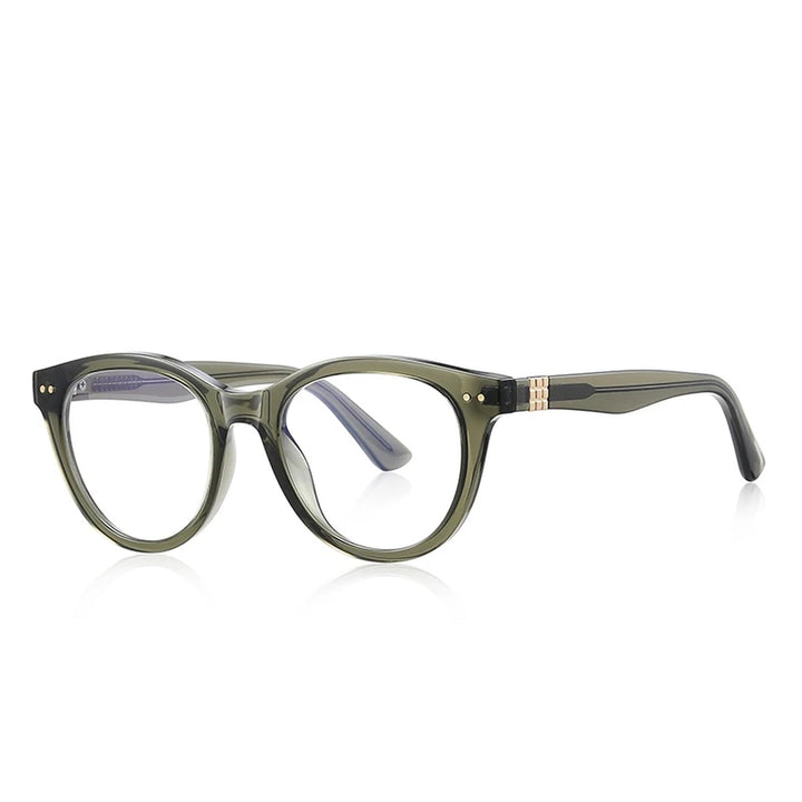 Vicky Unisex Full Rim Round Tr 90 Titanium Reading Glasses 622231 - PFD2231-C6
