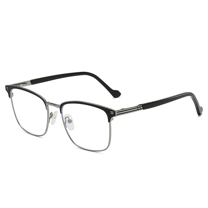 Vicky Unisex Full Rim Square Alloy Spring Hinge Reading Glasses 779002 - 79002-C2