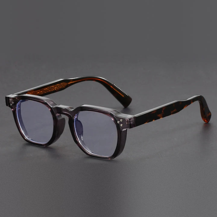 Vicky Unisex Full Rim Square Brow Line Acetate Reading Glasses 527499 - 527-grey