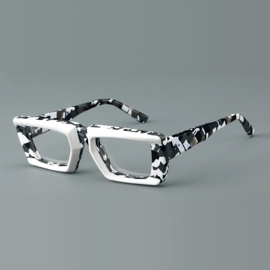 Vicky Unisex Full Rim Square Brow Line Acetate Reading Glasses 623046 - 23046-C2