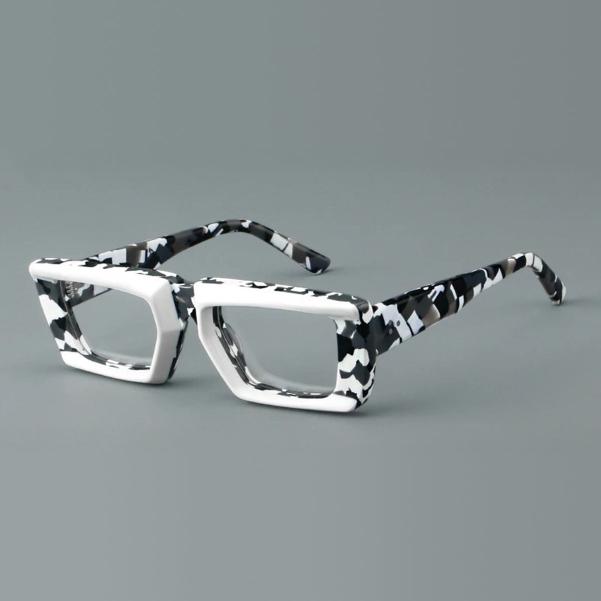 Vicky Unisex Full Rim Square Brow Line Acetate Reading Glasses 623046 - 23046-C2