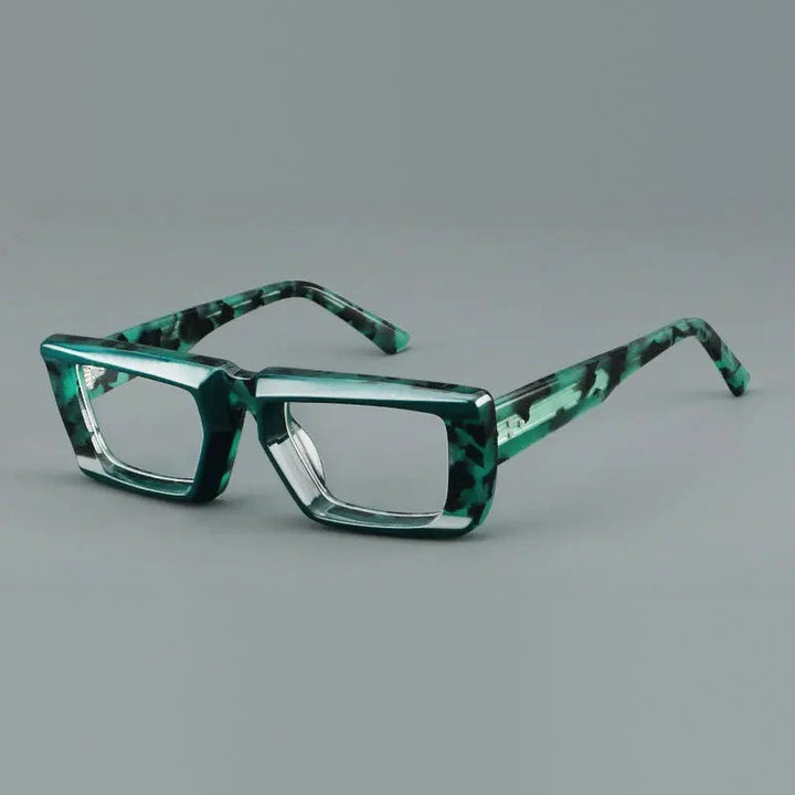 Vicky Unisex Full Rim Square Brow Line Acetate Reading Glasses 623046 - 23046-C3