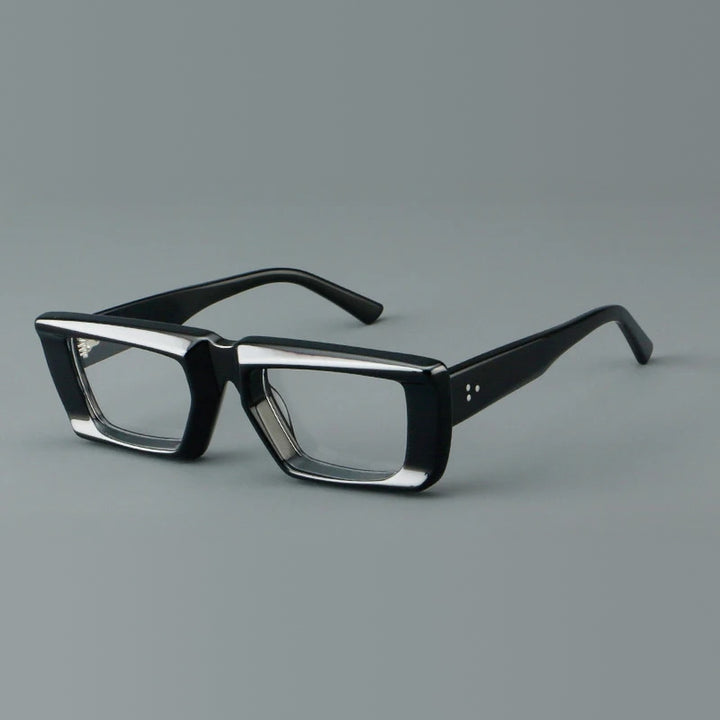 Vicky Unisex Full Rim Square Brow Line Acetate Reading Glasses 623046 - 23046-C5