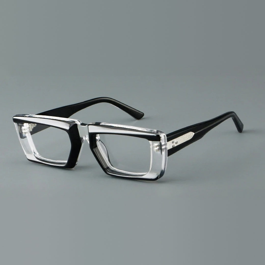 Vicky Unisex Full Rim Square Brow Line Acetate Reading Glasses 623046 - 23046-C6