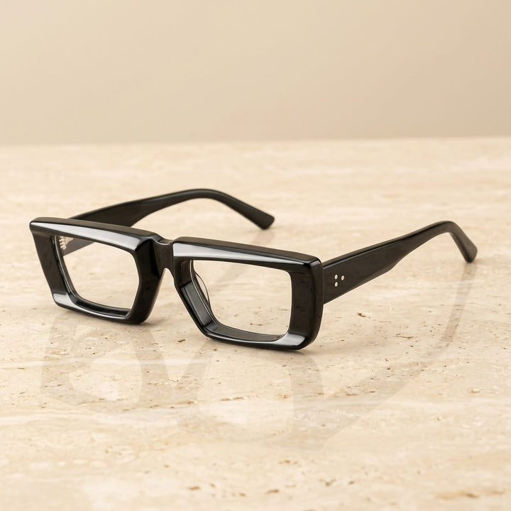 Vicky Unisex Full Rim Square Brow Line Acetate Reading Glasses 623046
