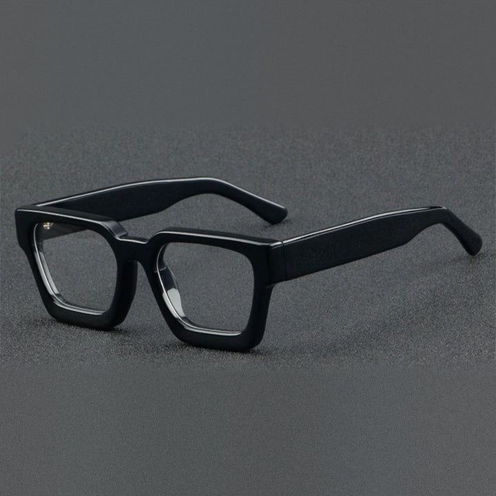 Vicky Unisex Full Rim Square Brow Line Acetate Reading Glasses 631439 - 1439-C1