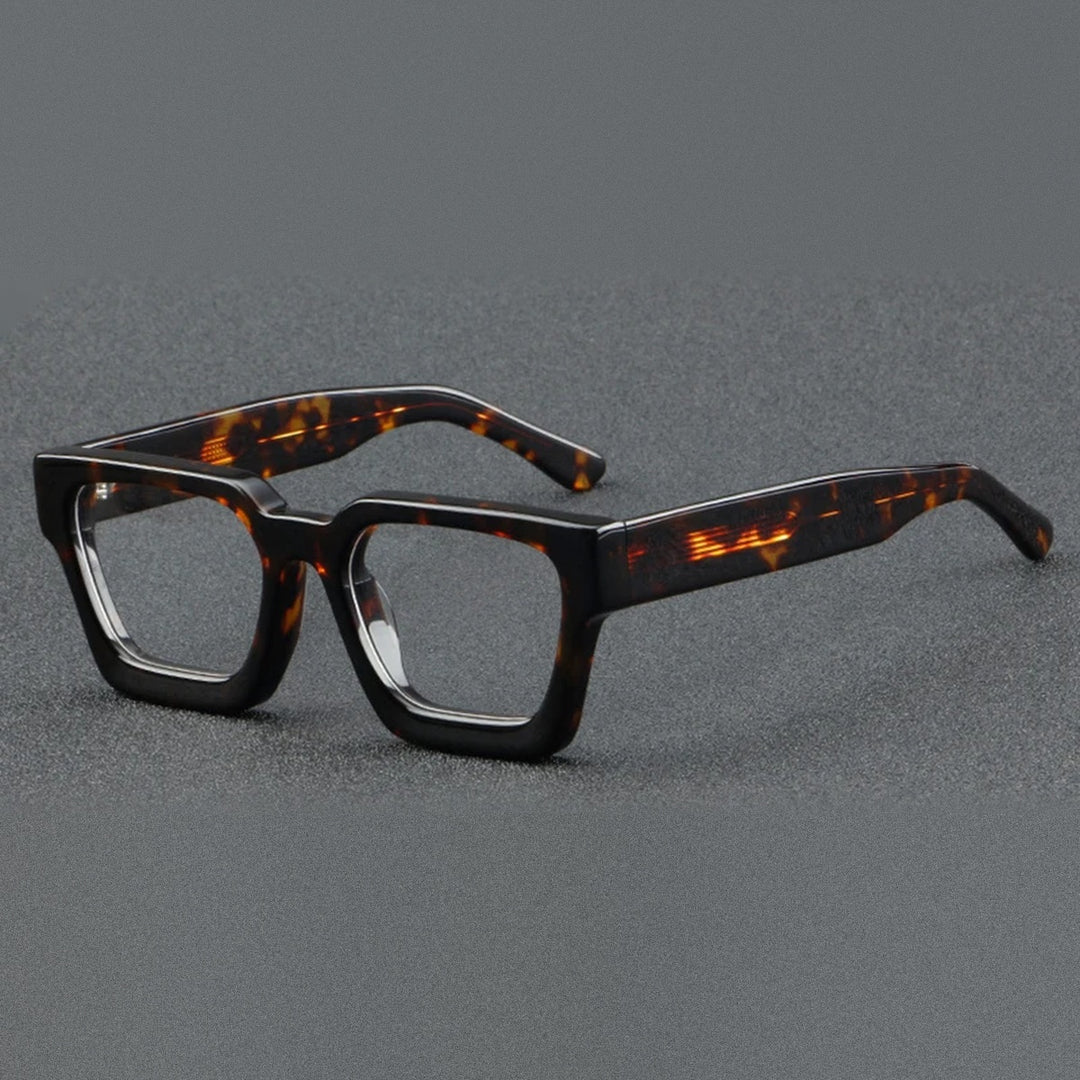Vicky Unisex Full Rim Square Brow Line Acetate Reading Glasses 631439 - 1439-C2