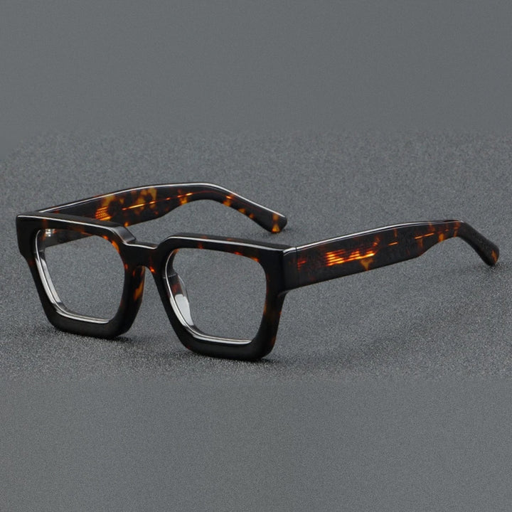 Vicky Unisex Full Rim Square Brow Line Acetate Reading Glasses 631439 - 1439-C2
