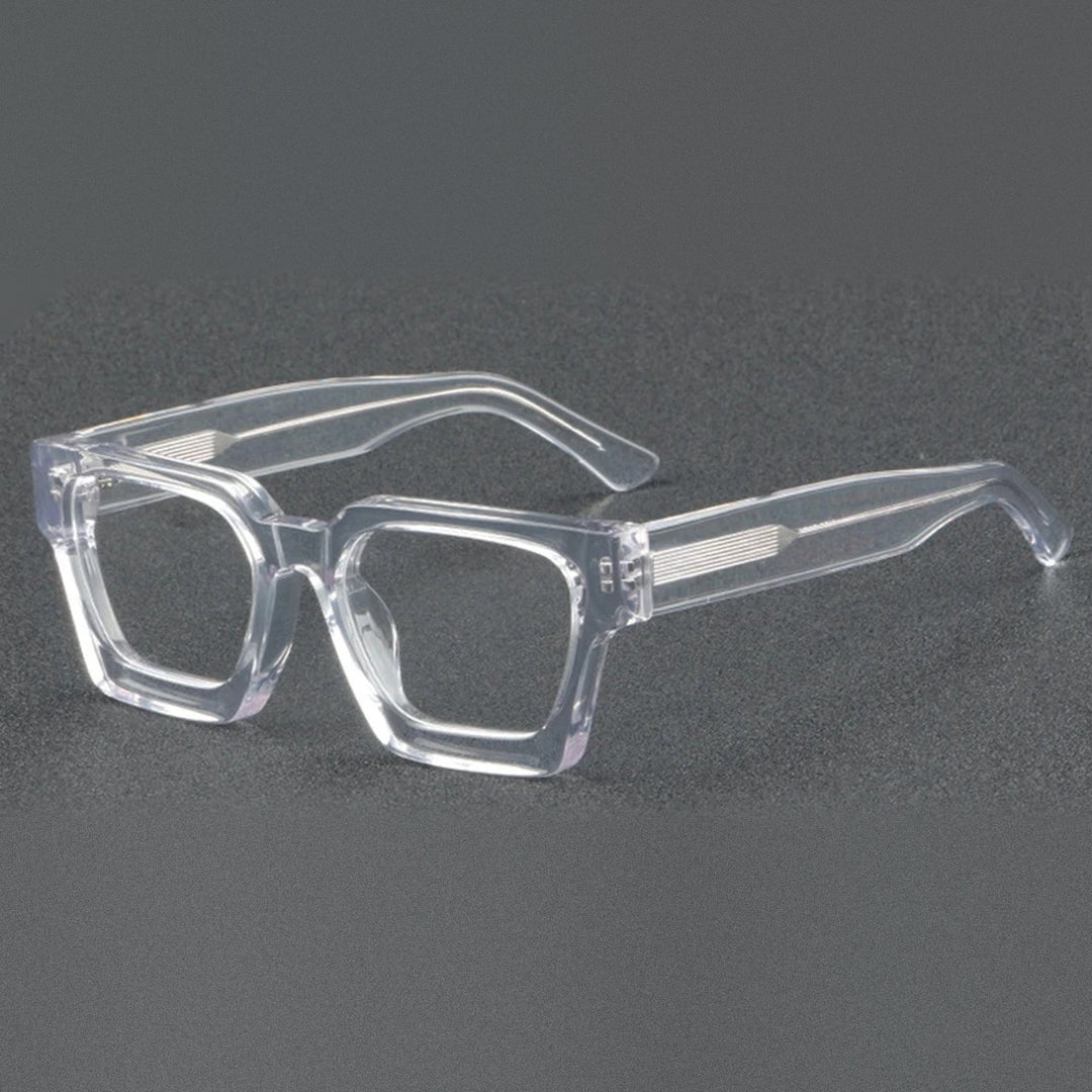 Vicky Unisex Full Rim Square Brow Line Acetate Reading Glasses 631439 - 1439-C3