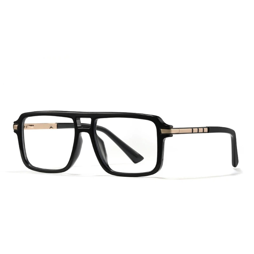 Vicky Unisex Full Rim Square Double Bridge Tr 90 Alloy Reading Glasses 360026 - 60026-C1