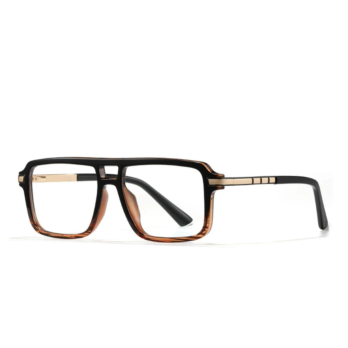 Vicky Unisex Full Rim Square Double Bridge Tr 90 Alloy Reading Glasses 360026 - 60026-C2