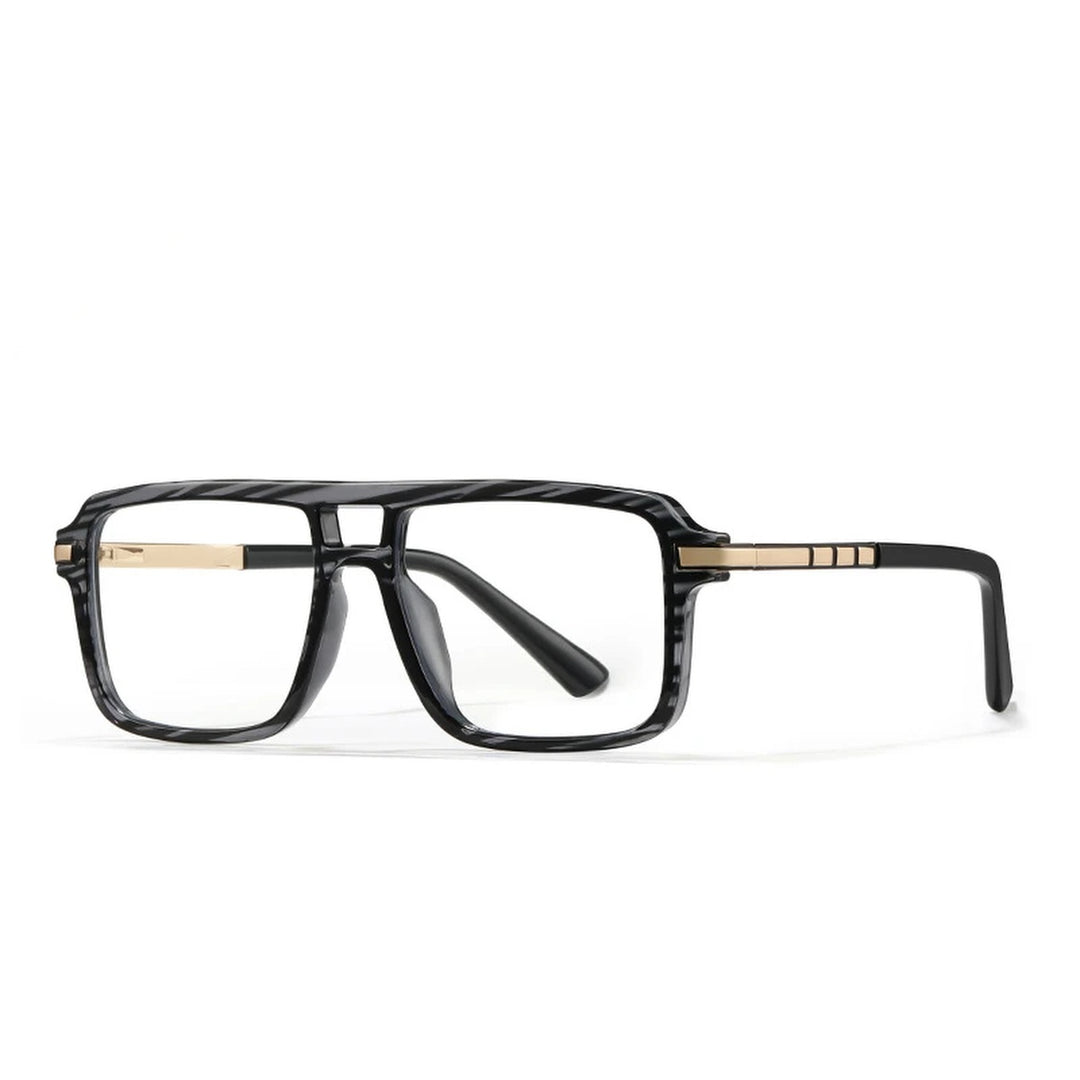 Vicky Unisex Full Rim Square Double Bridge Tr 90 Alloy Reading Glasses 360026 - 60026-C3