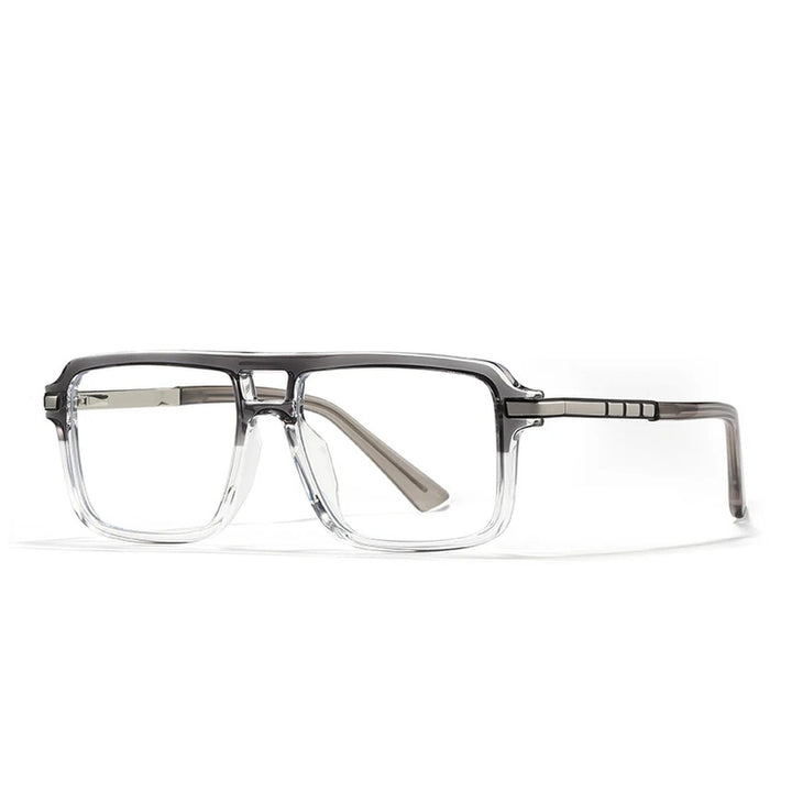 Vicky Unisex Full Rim Square Double Bridge Tr 90 Alloy Reading Glasses 360026 - 60026-C5