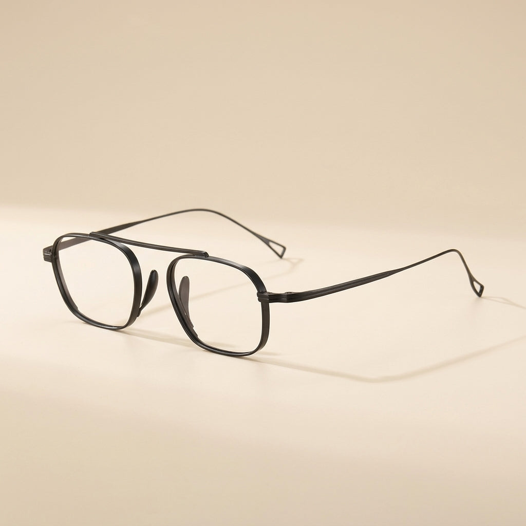 Vicky Unisex Full Rim Square Titanium Reading Glasses 49501