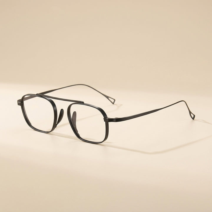 Vicky Unisex Full Rim Square Titanium Reading Glasses 49501
