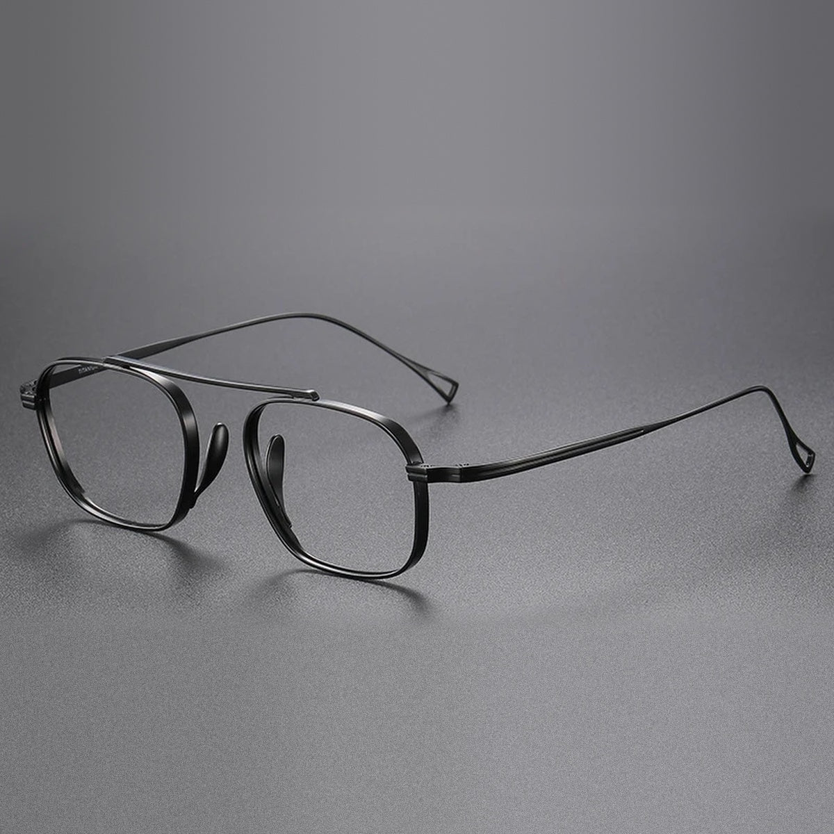 Vicky Unisex Full Rim Square Titanium Reading Glasses 49501 - KMN9501-black