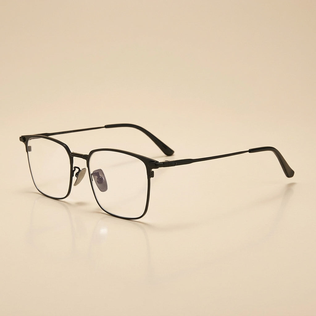 Vicky Unisex Full Rim Square Titanium Reading Glasses 80072
