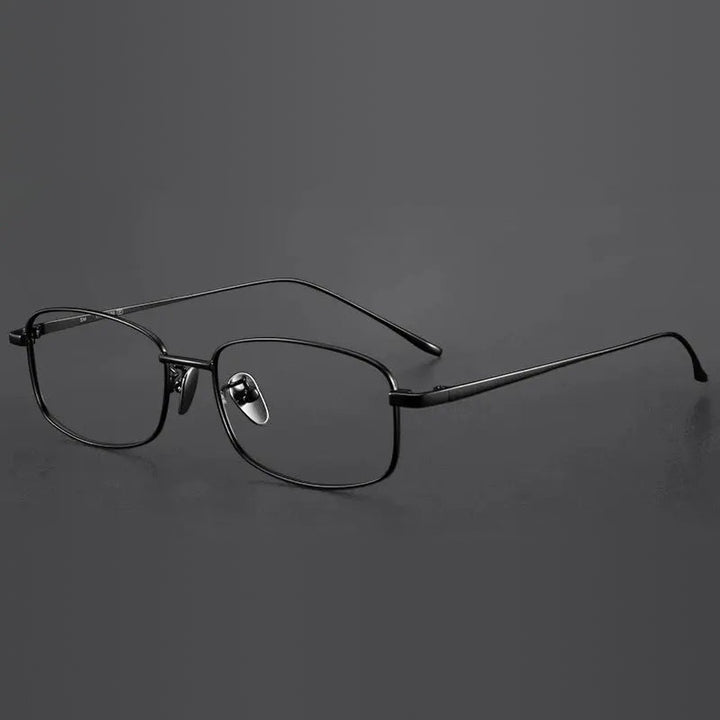 Vicky Unisex Full Rim Square Titanium Reading Glasses 80274 - 8027-BLACK