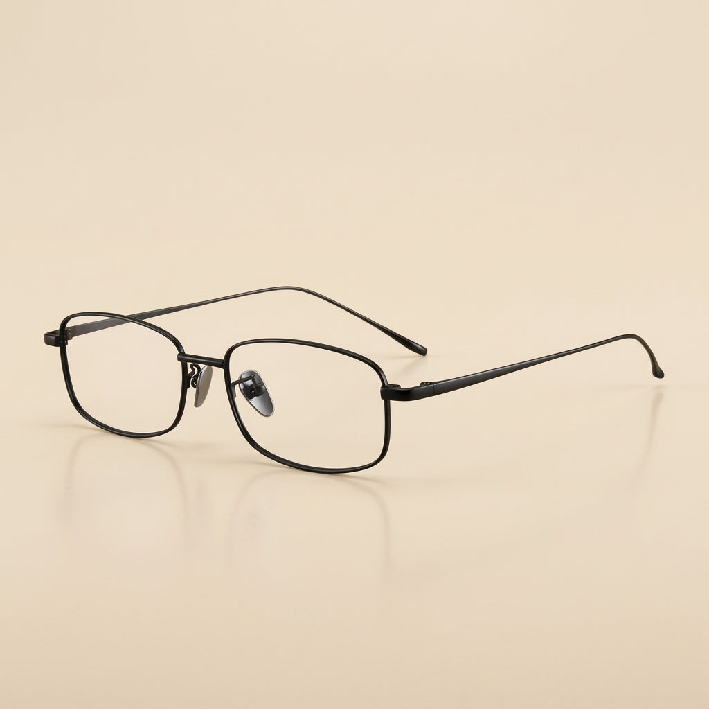 Vicky Unisex Full Rim Square Titanium Reading Glasses 80274
