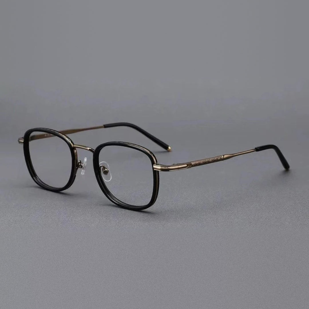 Vicky Unisex Full Rim Square Tr 90 Alloy Reading Glasses 10145 - 1014-Bronze Black