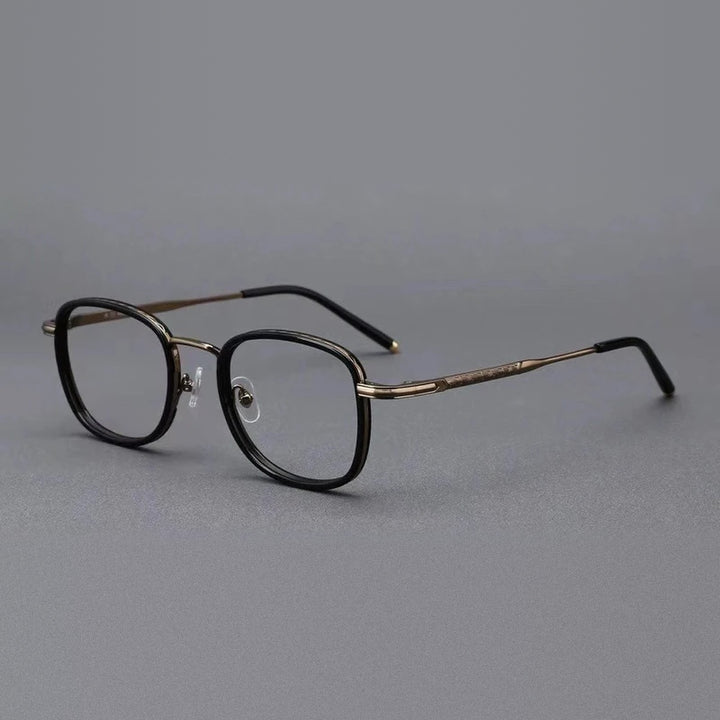Vicky Unisex Full Rim Square Tr 90 Alloy Reading Glasses 10145 - 1014-Bronze Black