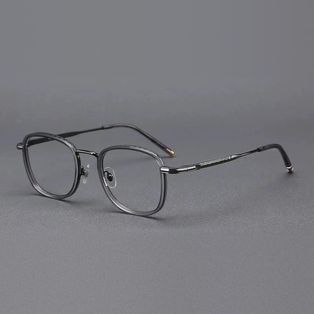 Vicky Unisex Full Rim Square Tr 90 Alloy Reading Glasses 10145 - 1014-gray