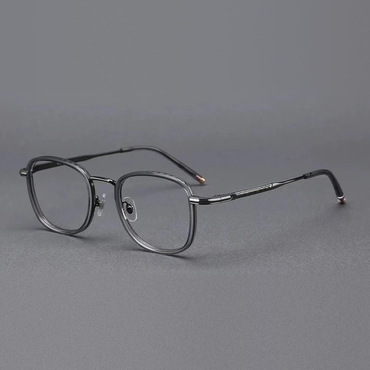Vicky Unisex Full Rim Square Tr 90 Alloy Reading Glasses 10145 - 1014-gray