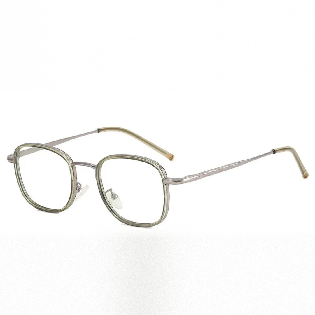 Vicky Unisex Full Rim Square Tr 90 Alloy Reading Glasses 10145 - 1014-greener