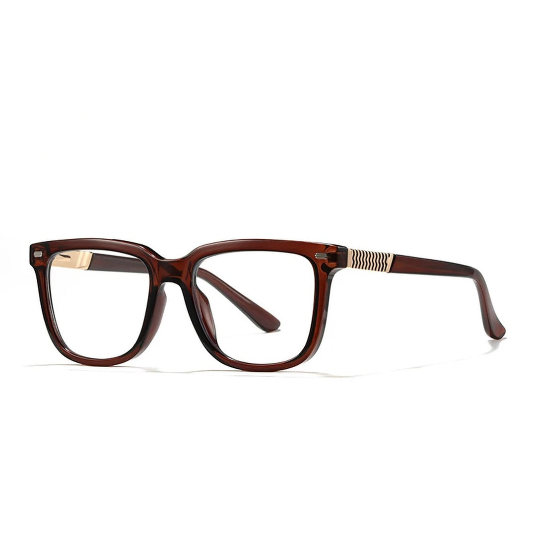 Vicky Unisex Full Rim Square Tr 90 Alloy Reading Glasses 360030 - 60030-C2