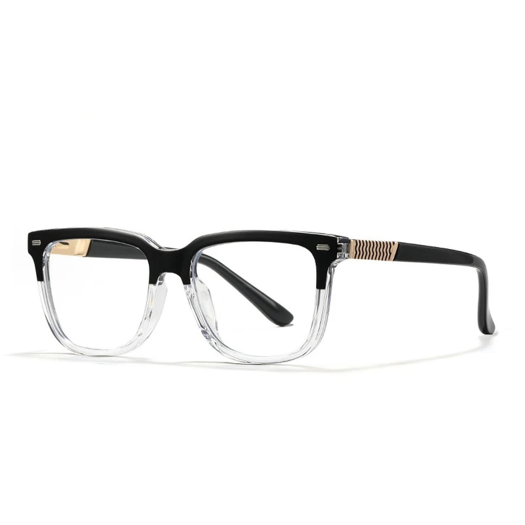 Vicky Unisex Full Rim Square Tr 90 Alloy Reading Glasses 360030 - 60030-C4