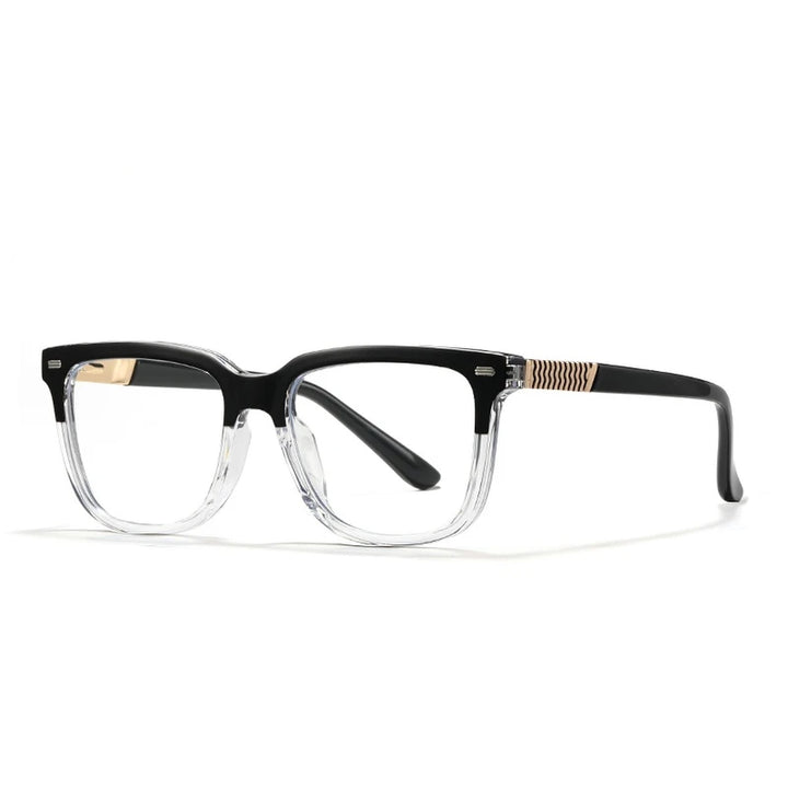 Vicky Unisex Full Rim Square Tr 90 Alloy Reading Glasses 360030 - 60030-C4