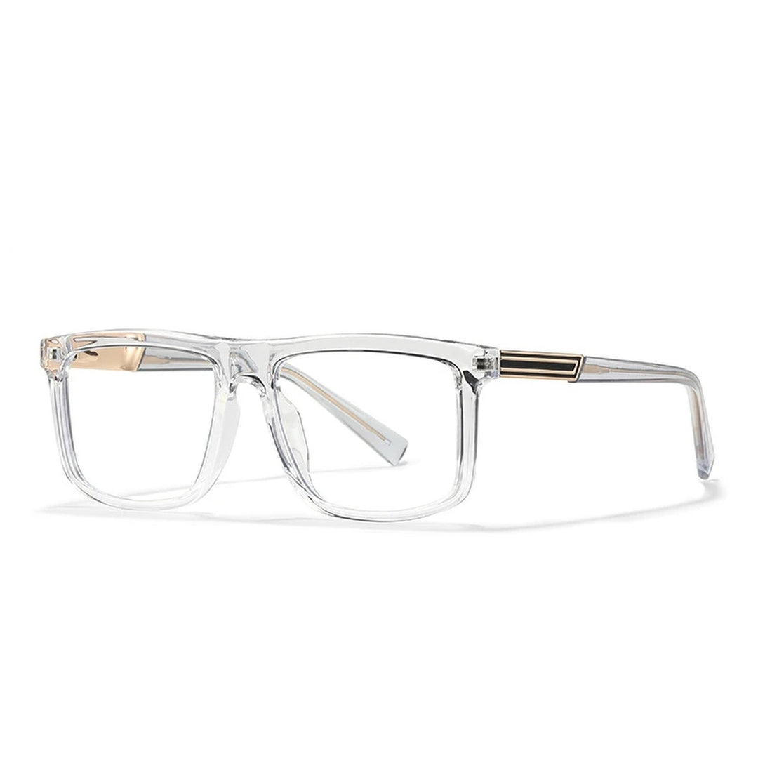 Vicky Unisex Full Rim Square Tr 90 Alloy Reading Glasses 660028 - 60028-C3