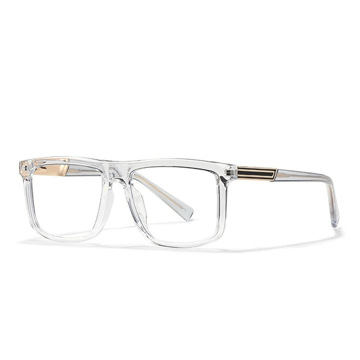 Vicky Unisex Full Rim Square Tr 90 Alloy Reading Glasses 660028 - 60028-C3