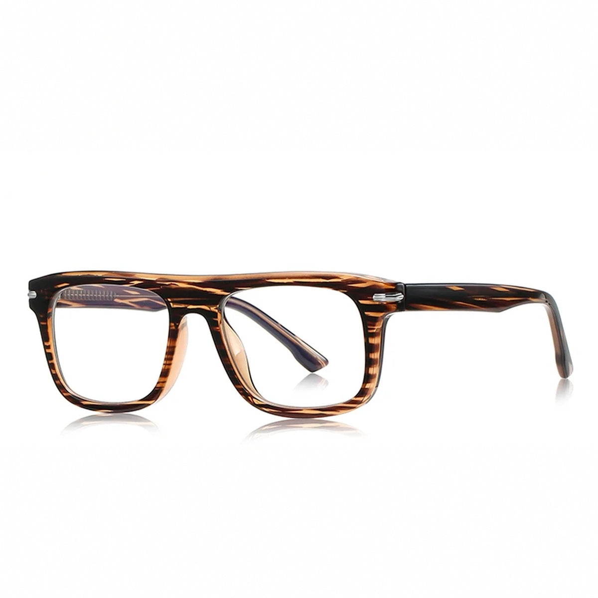 Vicky Unisex Full Rim Square Tr 90 Alloy Reading Glasses 72199 - PFD2199-C2