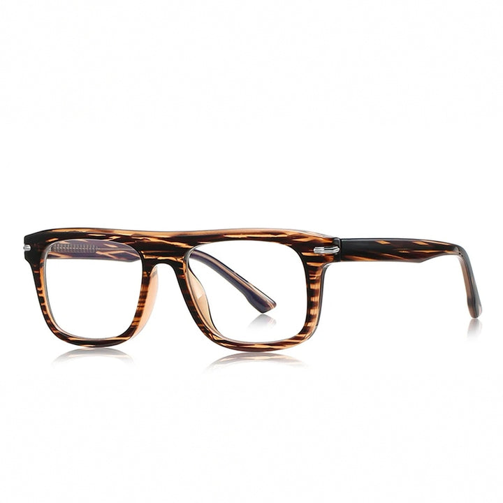 Vicky Unisex Full Rim Square Tr 90 Alloy Reading Glasses 72199 - PFD2199-C2