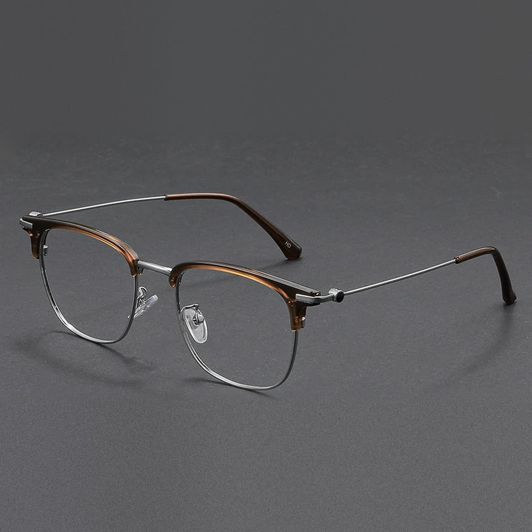 Vicky Unisex Full Rim Square Tr 90 Alloy Reading Glasses 80601 - D8060-C5