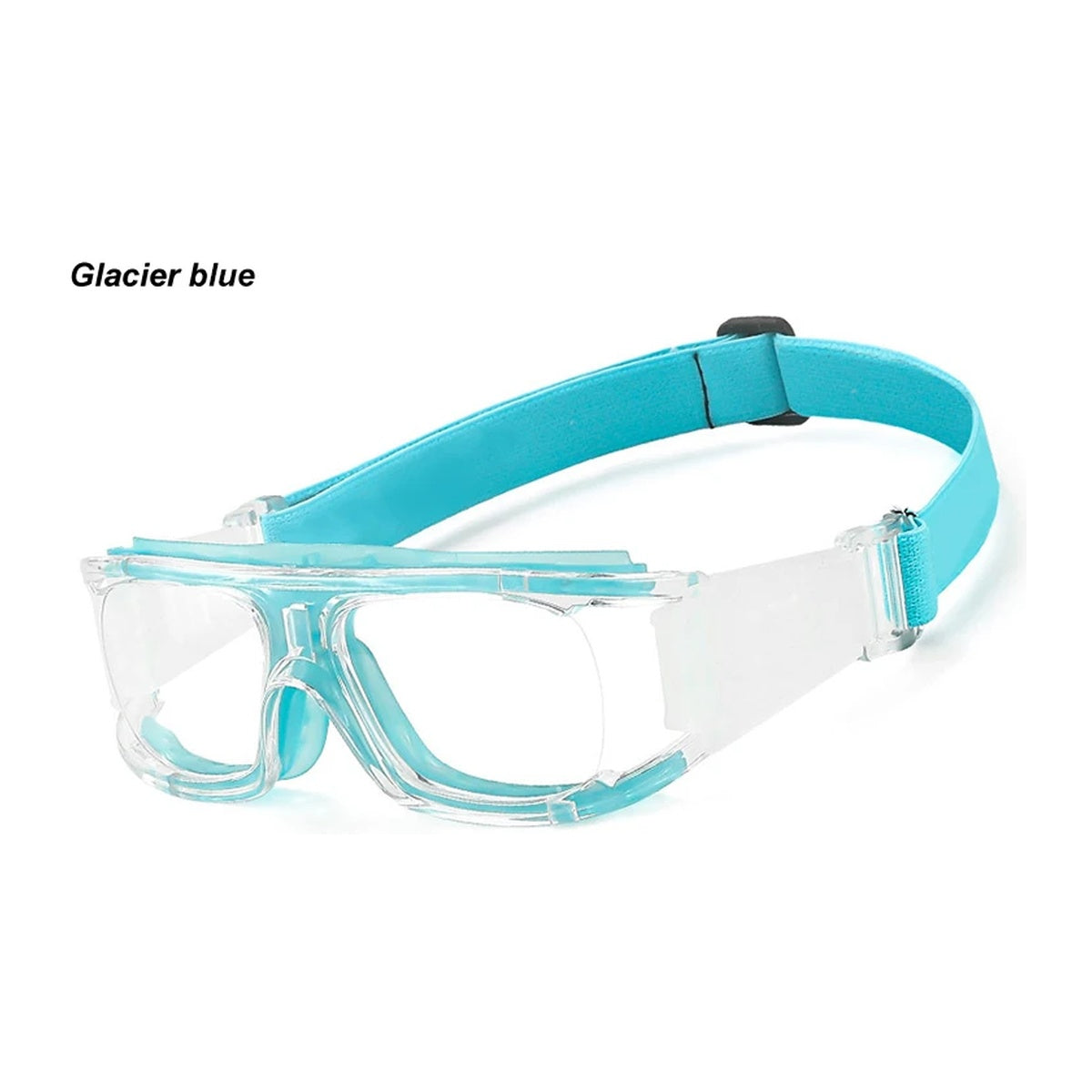 Vicky Unisex Full Rim Square TR90 Silicon Sport Eyeglasses 1577 - 1577-C1-BLUE