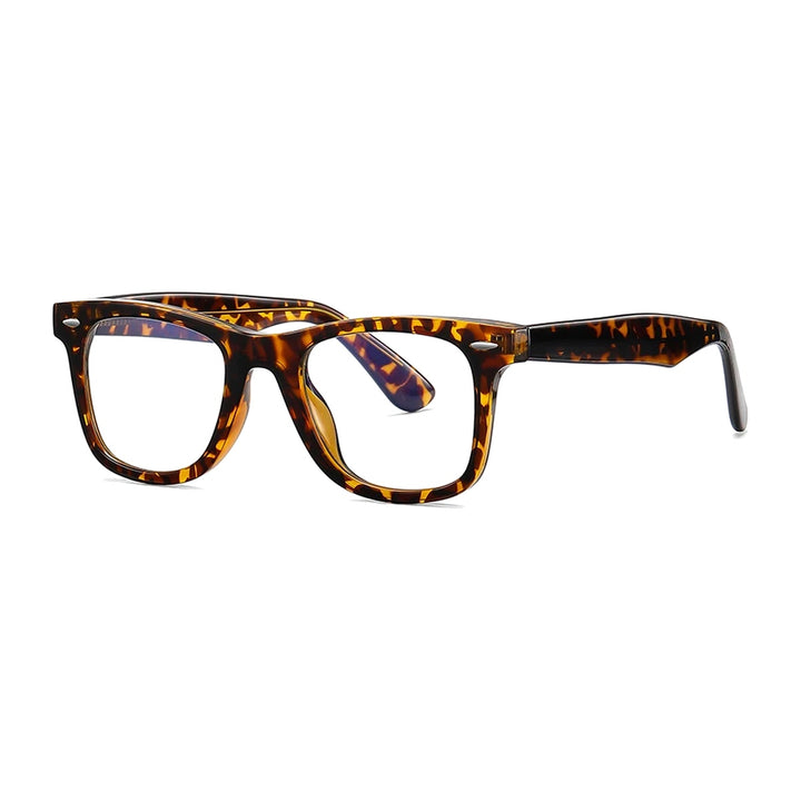 Vicky Unisex Full Rim Square Tr 90 Titanium Reading Glasses 21029 - PFD2102-C3
