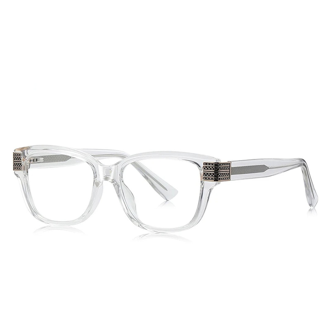 Vicky Unisex full Rim Square Tr 90 Titanium Reading Glasses 313108 - LS108-C2