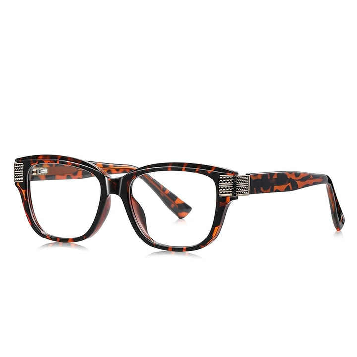 Vicky Unisex full Rim Square Tr 90 Titanium Reading Glasses 313108 - LS108-C3